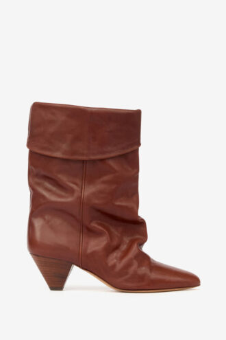Bottes en cuir drapé Dalby
