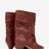 Bottes en cuir drapé Dalby