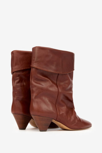Bottes en cuir drapé Dalby