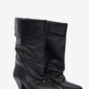 Bottes en cuir drapé Dalby