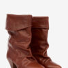 Bottes en cuir drapé Dalby