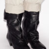 Bottes en cuir drapé Dalby