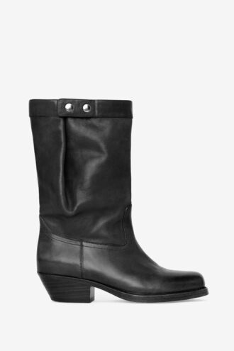 Bottes en cuir style motard Ademe Bottes en cuir style motard Ademe