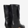 Bottes en cuir style motard Ademe Bottes en cuir style motard Ademe
