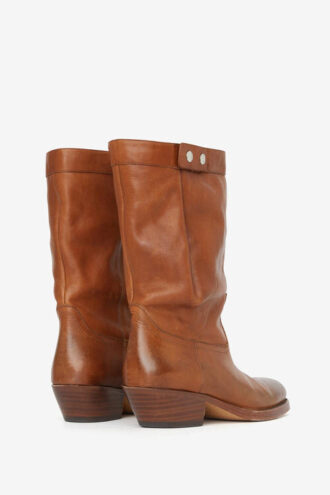 Bottes en cuir style motard Ademe Bottes en cuir style motard Ademe