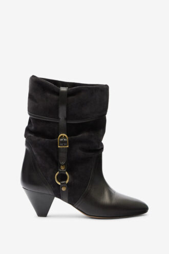 Bottes en cuir suédé à boucle Darner