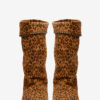 Bottes en cuir suédé drapé Dalby Bottes en cuir suédé drapé Dalby