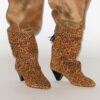Bottes en cuir suédé drapé Dalby Bottes en cuir suédé drapé Dalby