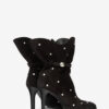 Bottes Lolya en cuir suédé avec strass Bottes Lolya en cuir suédé avec strass