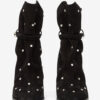 Bottes Lolya en cuir suédé avec strass Bottes Lolya en cuir suédé avec strass