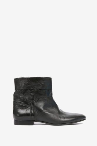 Bottes plates en cuir verni Juoza