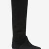 Bottes Sayla à talons plats en cuir suédé