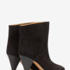 Bottes à talons hauts en cuir de veau suédé Loline
