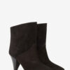 Bottes à talons hauts en cuir de veau suédé Loline