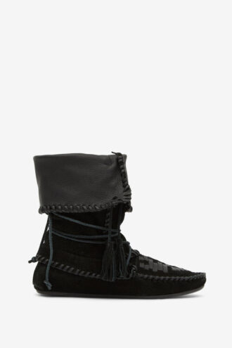 Bottes Winki en cuir tressé et daim Bottes Winki en cuir tressé et daim