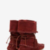 Bottes Winki en cuir tressé et daim