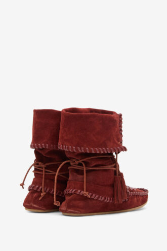 Bottes Winki en cuir tressé et daim Bottes Winki en cuir tressé et daim
