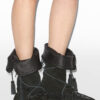 Bottes Winki en cuir tressé et daim