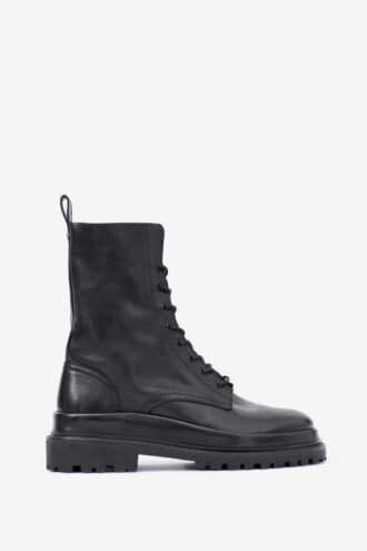 Bottines en cuir lisse Ghiso