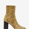 Bottines en cuir souple à talons hauts Bottines en cuir souple à talons hauts