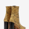Bottines en cuir souple à talons hauts Bottines en cuir souple à talons hauts