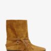 Bottines plates en cuir suédé Rejen Bottines plates en cuir suédé Rejen