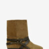 Bottines plates en cuir suédé Rejen Bottines plates en cuir suédé Rejen