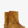 Bottines plates en cuir suédé Rejen Bottines plates en cuir suédé Rejen