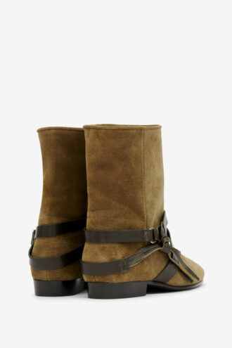 Bottines plates en cuir suédé Rejen Bottines plates en cuir suédé Rejen