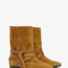 Bottines plates en cuir suédé Rejen Bottines plates en cuir suédé Rejen