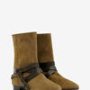 Bottines plates en cuir suédé Rejen Bottines plates en cuir suédé Rejen
