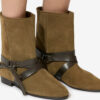 Bottines plates en cuir suédé Rejen Bottines plates en cuir suédé Rejen