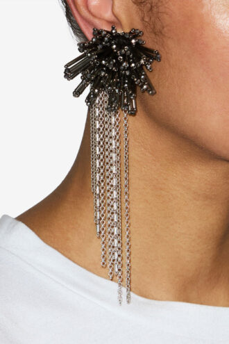 Boucle d&rsquo;oreille pendante Amber