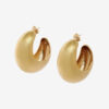 Boucles d’oreilles créoles brillantes en forme de croissant Boucles d’oreilles créoles brillantes en forme de croissant