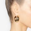 Boucles d’oreilles créoles brillantes en forme de croissant Boucles d’oreilles créoles brillantes en forme de croissant