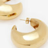 Boucles d’oreilles créoles brillantes en forme de croissant Boucles d’oreilles créoles brillantes en forme de croissant