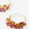 Boucles d’oreilles créoles Casablanca avec pompons Boucles d’oreilles créoles Casablanca avec pompons