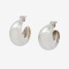 Boucles d’oreilles créoles convexes brillantes Boucles d’oreilles créoles convexes brillantes