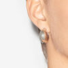 Boucles d’oreilles créoles convexes brillantes Boucles d’oreilles créoles convexes brillantes