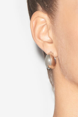 Boucles d&rsquo;oreilles créoles convexes brillantes