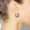 Boucles d’oreilles créoles convexes brillantes Boucles d’oreilles créoles convexes brillantes