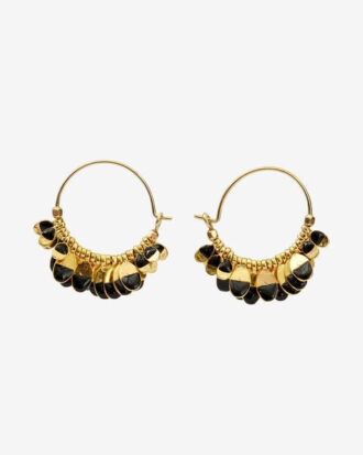 Boucles d&rsquo;oreilles créoles dorées Casablanca