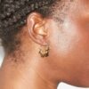 Boucles d&rsquo;oreilles créoles dorées Casablanca