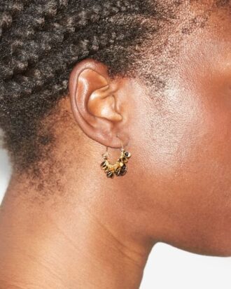 Boucles d&rsquo;oreilles créoles dorées Casablanca