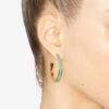 Boucles d&rsquo;oreilles créoles dorées Casablanca