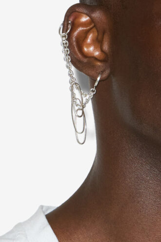 Boucles d&rsquo;oreilles double anneau Grace Man
