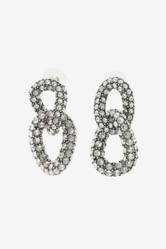 Boucles d&rsquo;oreilles Funky Ring en strass