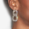 Boucles d’oreilles Funky Ring en strass Boucles d’oreilles Funky Ring en strass