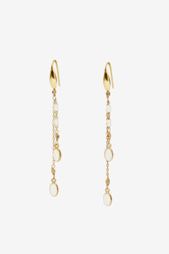 Boucles d&rsquo;oreilles à pampilles dorées Casablanca