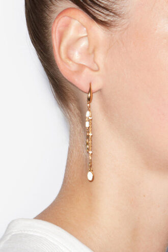 Boucles d&rsquo;oreilles à pampilles dorées Casablanca